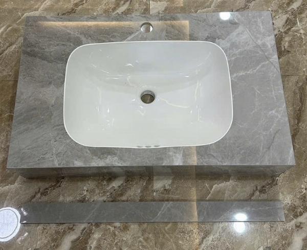 Bộ Lavabo bàn đá nhân tạo 70*44